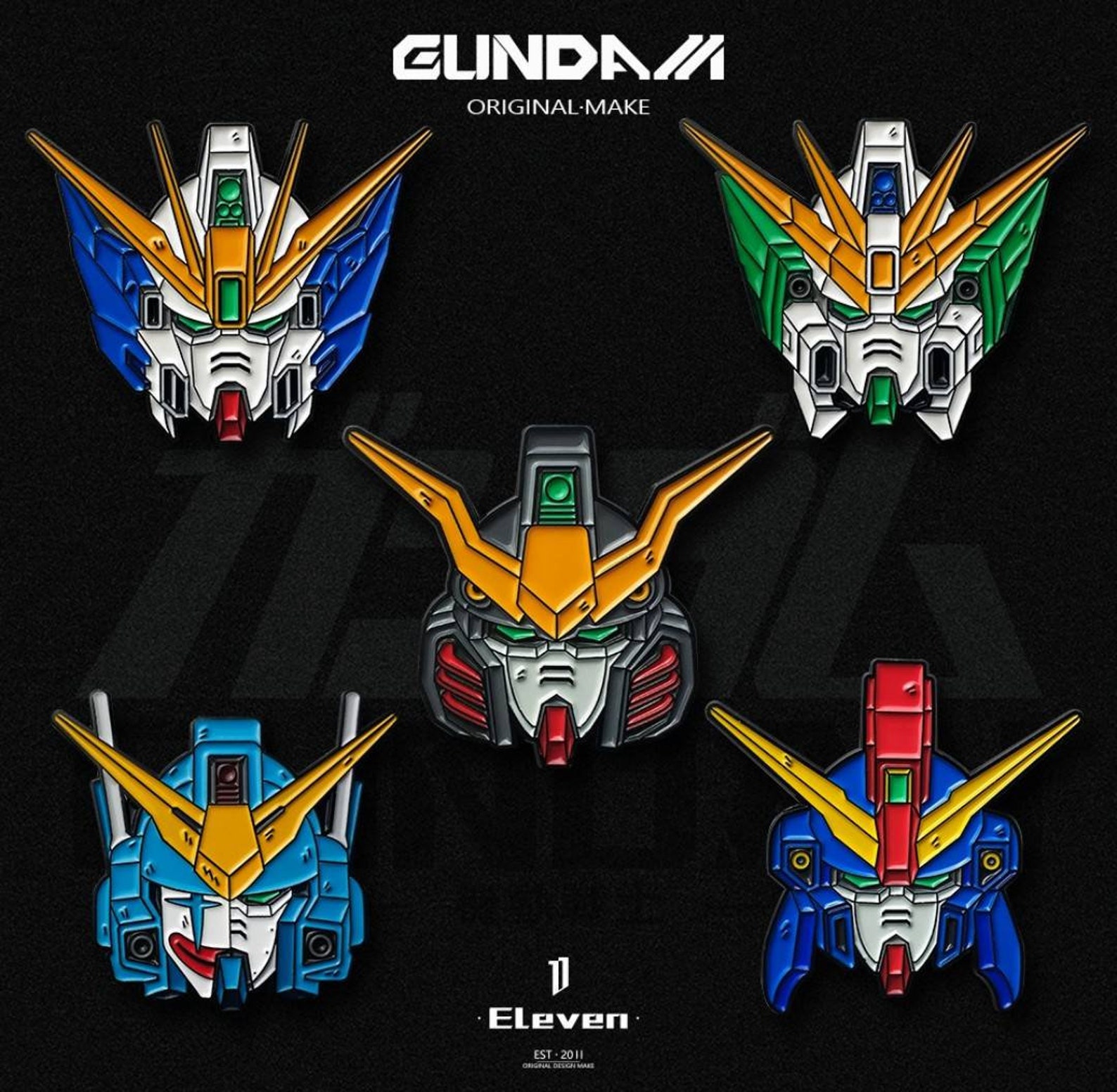 Gundam Zinc Alloy Pins/Mobile Suit Gundam Pin Badges/Anime | Etsy