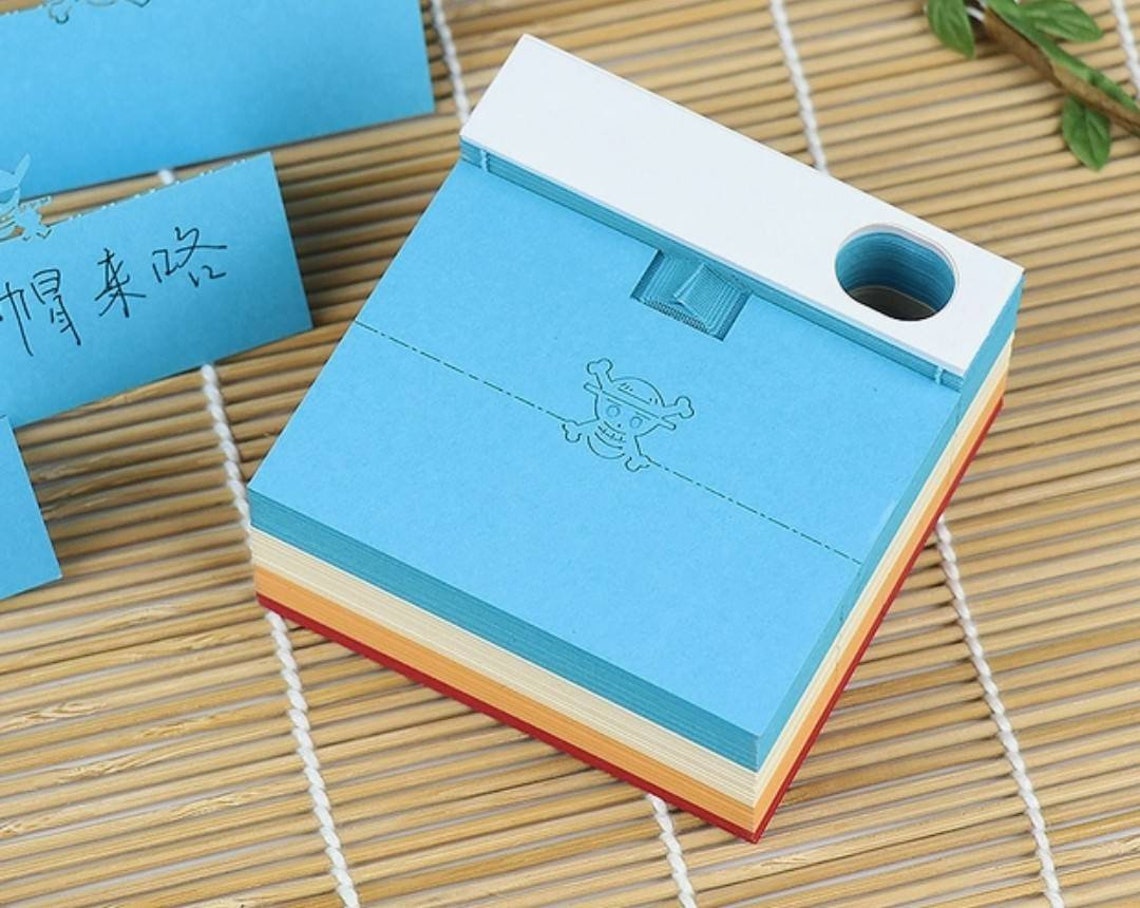 One Piece 3D Memo Pad Figures/Anime Note Pads/Anime Memo Etsy