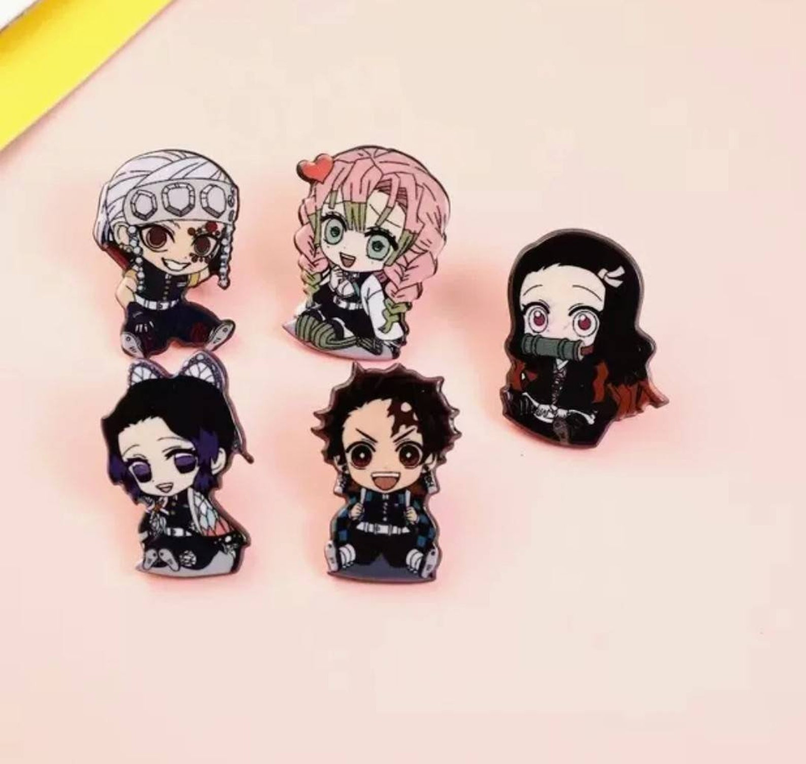 Mini Demon Slayer Acrylic Pins/Mini Anime Pins/Cute Acrylic Etsy