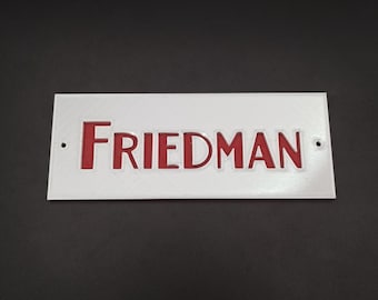 Custom Friedman Style Badge | Personalized | Any Size & Color