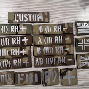Custom Call Sign Patches Your Own Text US Flag Patch Military Patch Infrared Tactical Reflective Patch Various Sizes and Colors