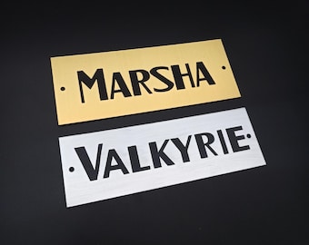 Custom Marshall Old Style Badge | Personalized | Any Size & Color