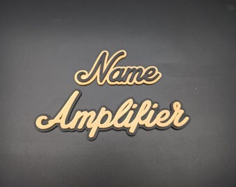 Personalized Guitar Amp Badge | Custom Colors & Sizes
