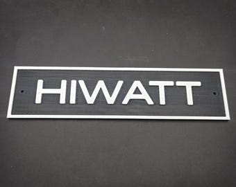 HIWATT Amplifier Logo different colors and sizes