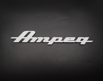 Custom Ampeg Style Bass Amp Logo Badge – Personalized Size & Color Choice