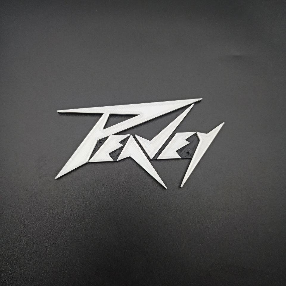Peavey Logo with 3D Spikes / Various Colors and Sizes