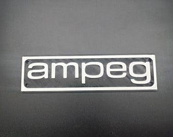 3D Logo Ampeg silver color 147.6mm\5.8"