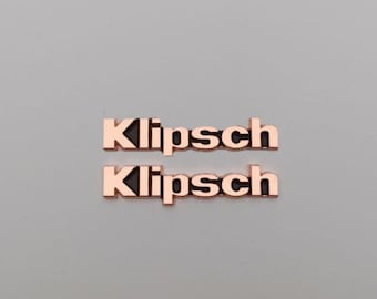 Set 2 pcs. Klipsch copper metal logo (50mm) 2"