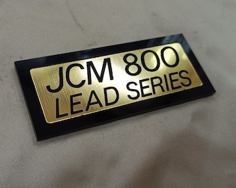 Gold JCM 800 LEAD SERIES logo 101.6 mm - 4 "