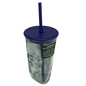 Starbucks lavander recycle glass