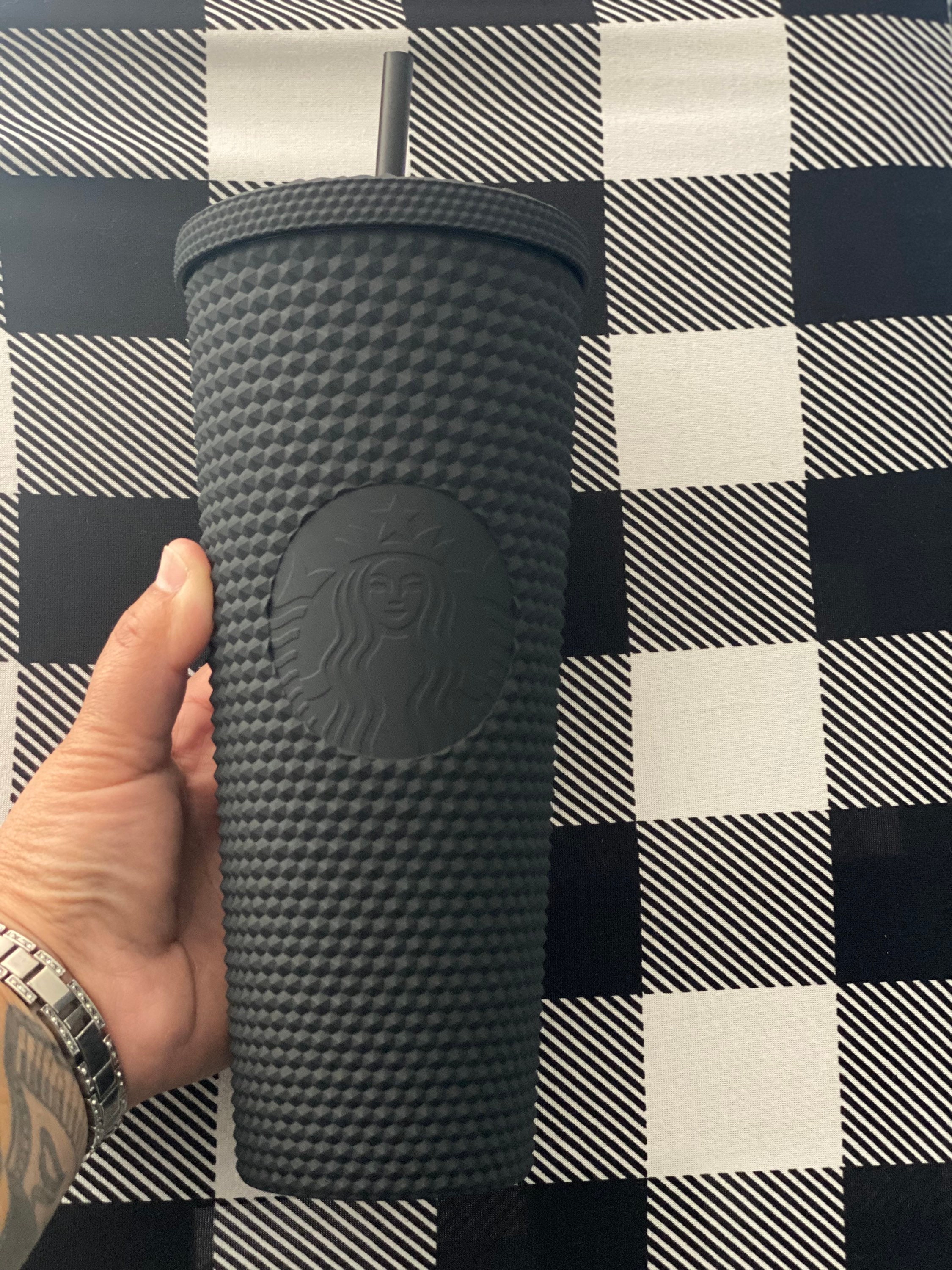 Starbucks studded black matte 24oz tumbler Etsy