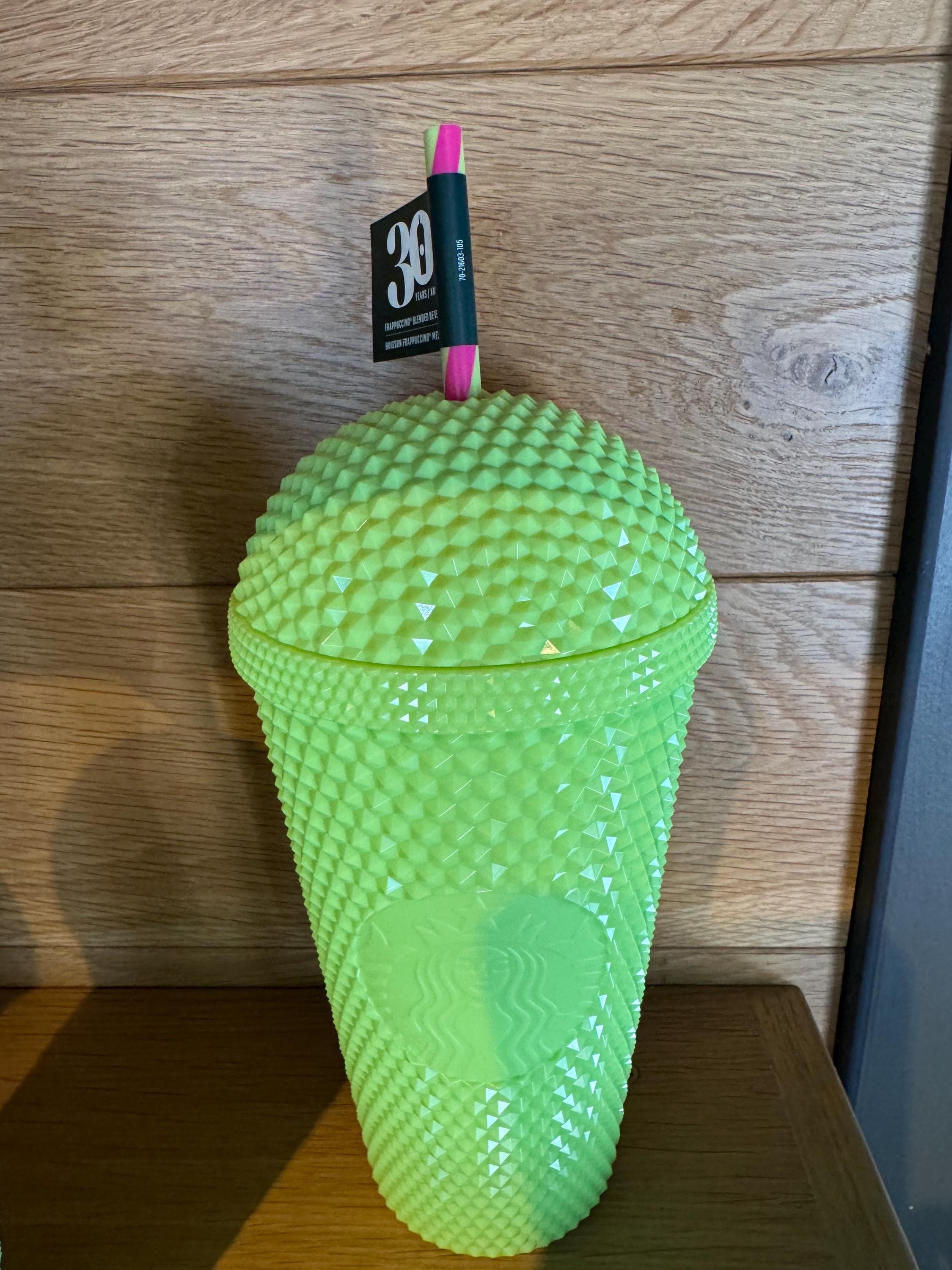 Starbucks 30th Anniversary Neon Green Studded Tumbler Cup - Etsy