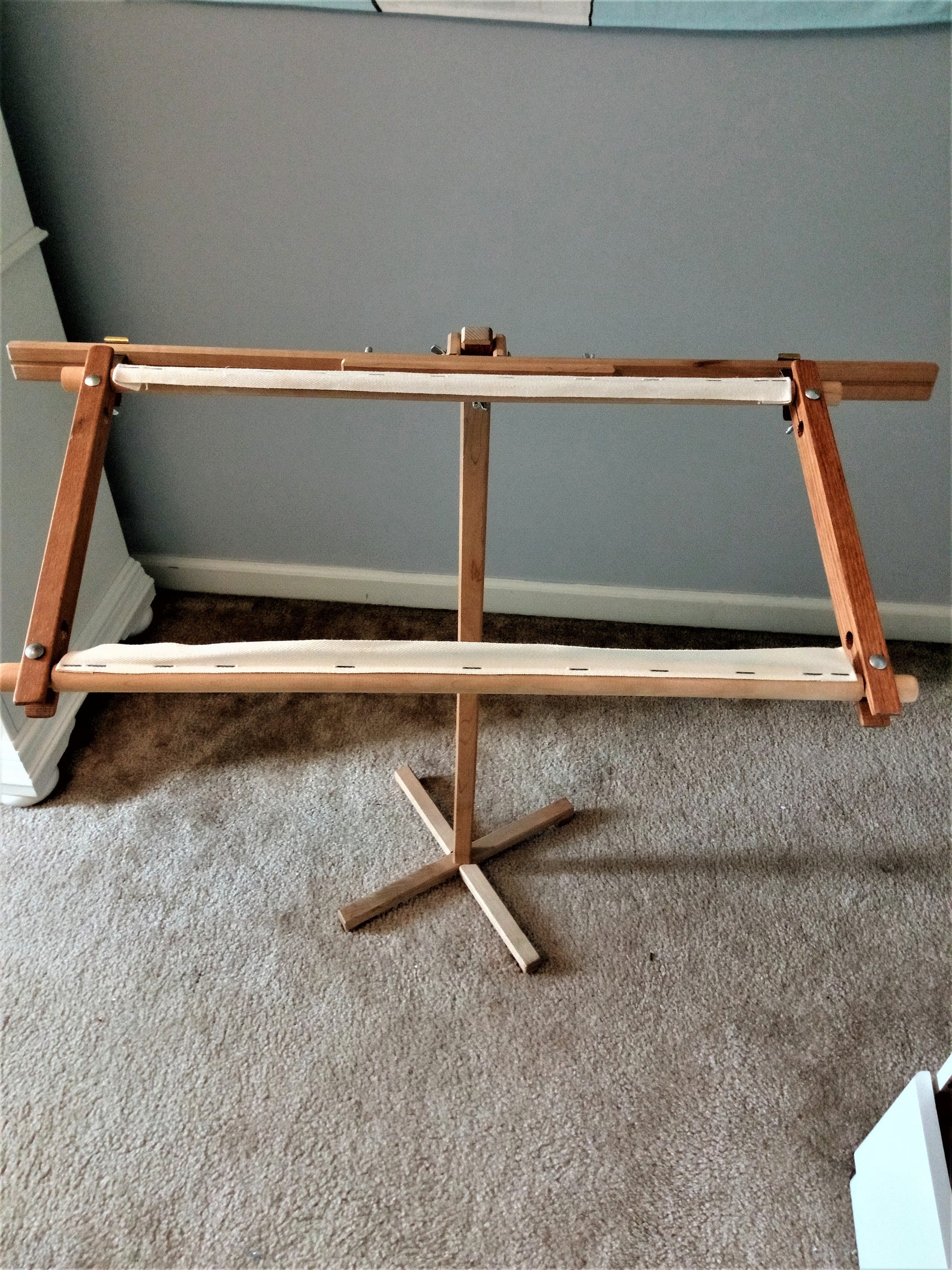 NEEDLEWORK FLOOR STAND Needlework Frame Embroidery Stand Etsy