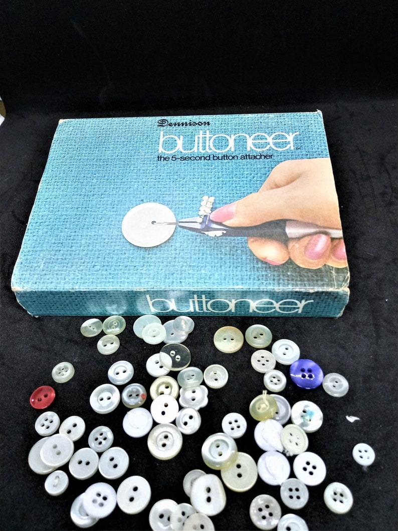 COLLECTABLE VINTAGE NO Sew Buttoneer Button Fastening Tool Etsy