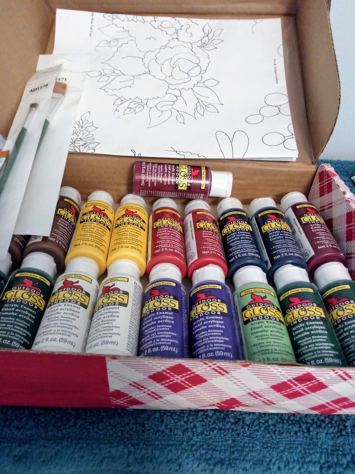 DIY Glass Painting Paint Glassware Kit Baked Glass Painting Etsy