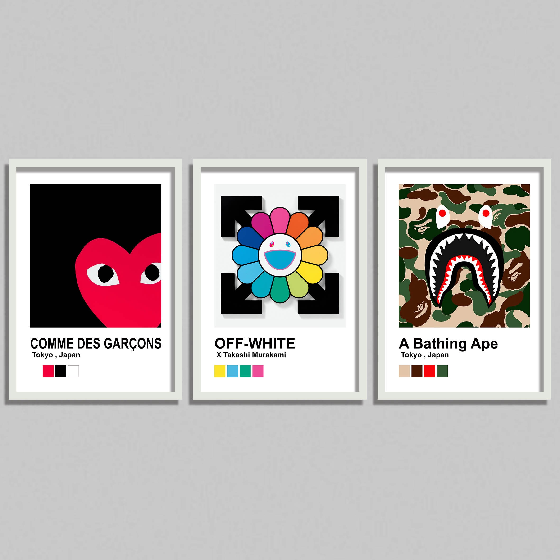 Hypebeast Poster Set of 3 Digital Designer Poster Etsy