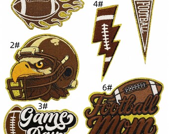 Iron on GameDay Embroidered Patch Iron On Patch  DIY Football Patch Stadium Bag Patch  Custom Stadium Bag Sports Patch Game Day Patches