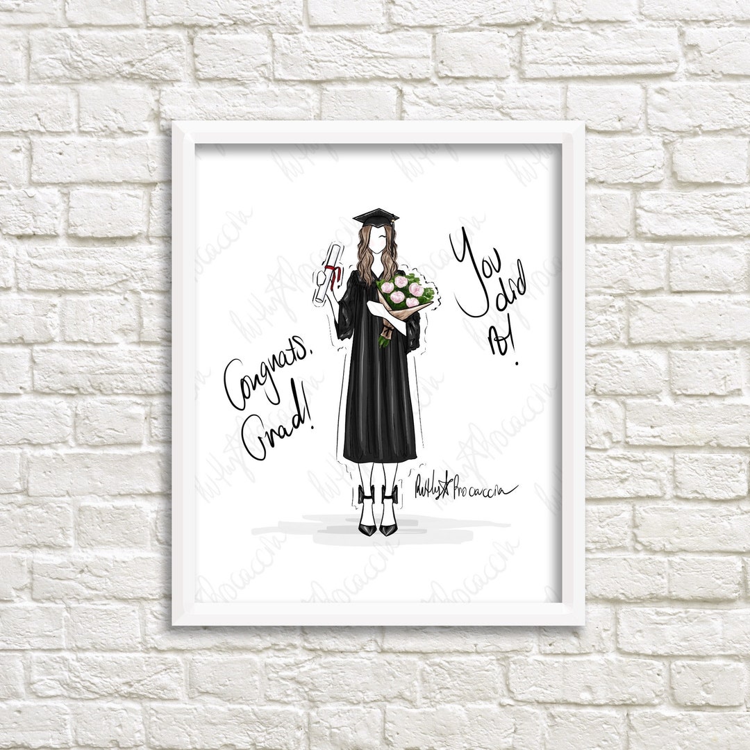 Congrats, Grad! Personalized Graduation Gift for Her / Choose Your ...