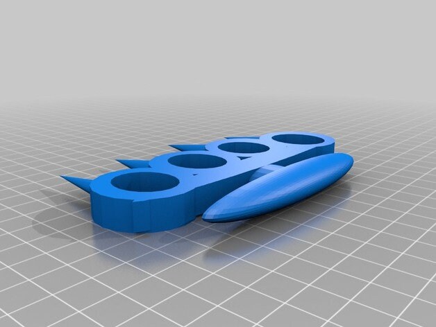 Brass Knuckles V2 file for 3d printing 3d print files | Etsy