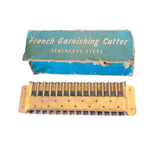Vintage French Garnishing Cutter; Vintage Kitchen Utensil; Vintage Kitchen Gadget IOB