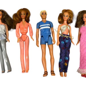 Vintage 1980s Glamour Gals Dolls: Lot of 5, Including RJ