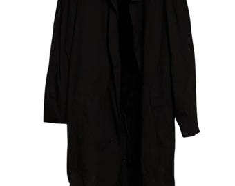 Vintage US Military Overcoat: Vietnam Era Trench Coat with Fleece Lining (Size 40L)