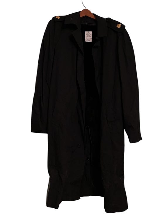 Vintage US Military Vietnam Era Overcoat With Removable Lining and