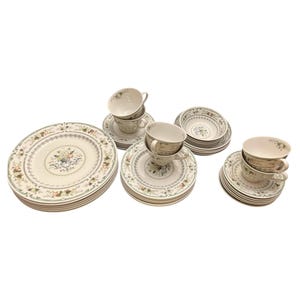 Royal Doulton Provencal Fine China Assorted Pieces; Cup and Saucer Sets; Fine China Made in England; Doulton & Co Limited Cup and Saucer