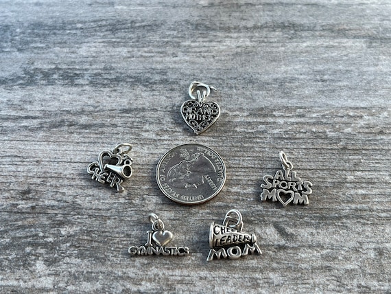 Set of 14 Sterling Silver Charms; 925 Assorted Ch… - image 6