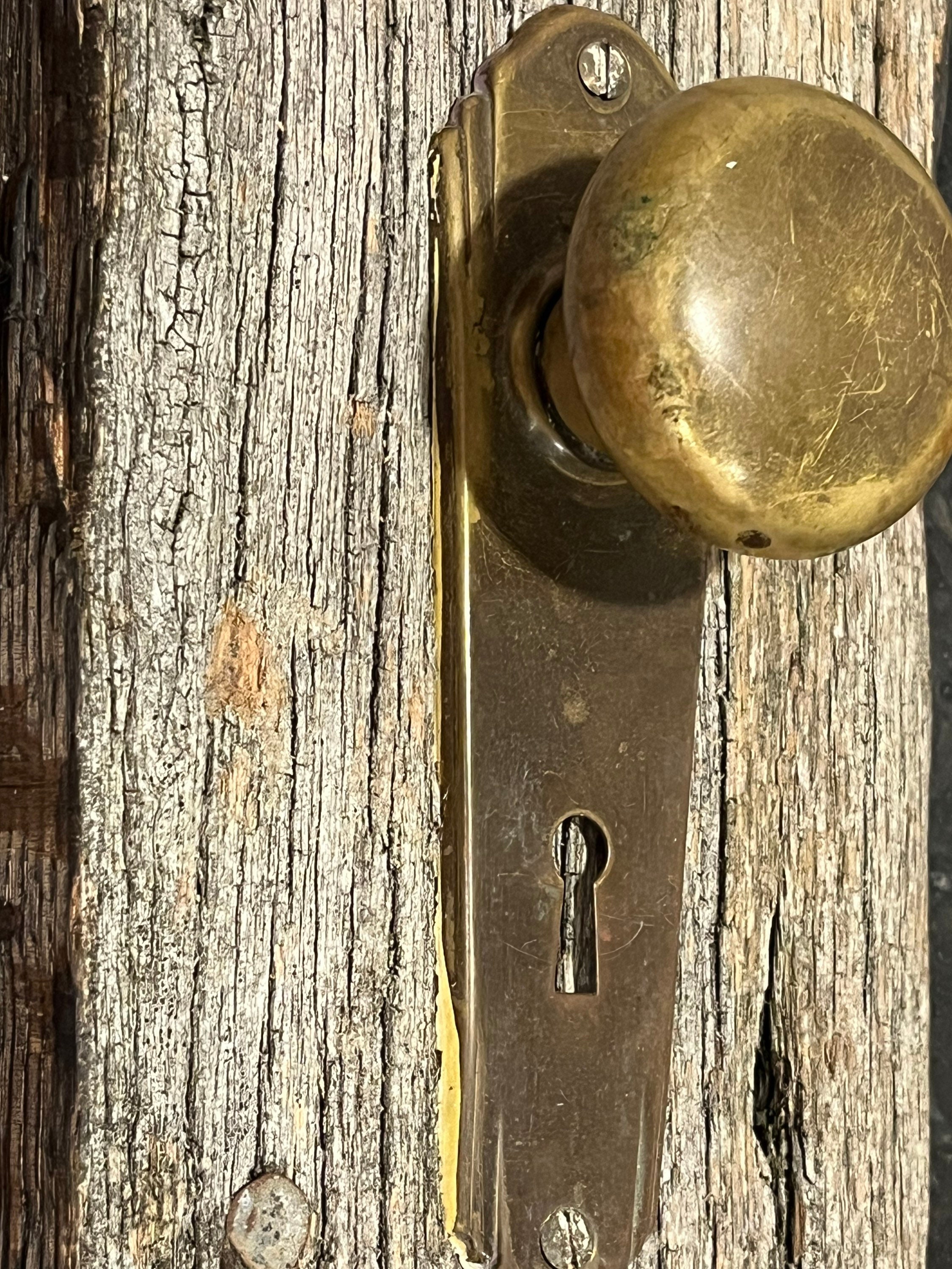 Vintage Door Knob Wall Decor Vintage Door Knob Hook Repurposed Wood and