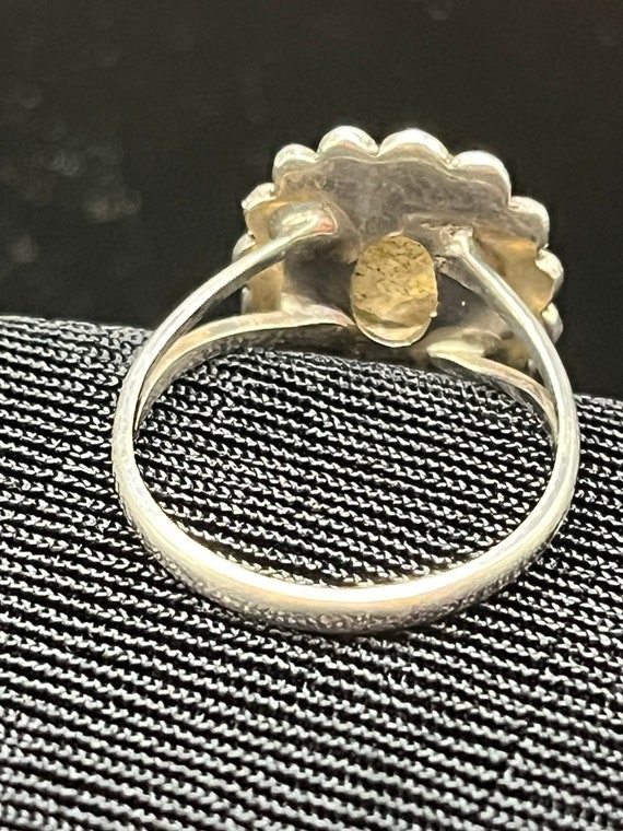 Vintage Sterling Silver Labradorite Ring; 925 Lab… - image 2