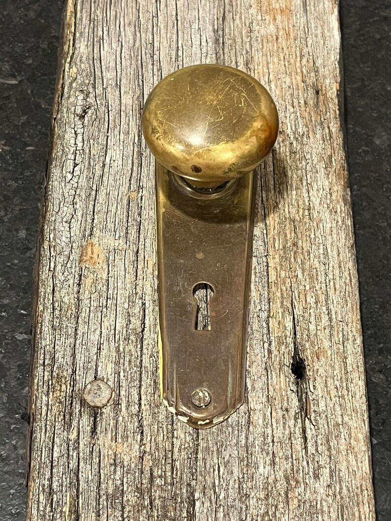 Vintage Door Knob Wall Decor Vintage Door Knob Hook Repurposed Wood and
