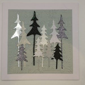 Kerstbomenkaart, eigentijdse kerstkaart, kaarten voor mannen, minimalistische kerstkaart, ongebruikelijke kerstkaart, moderne kaarten