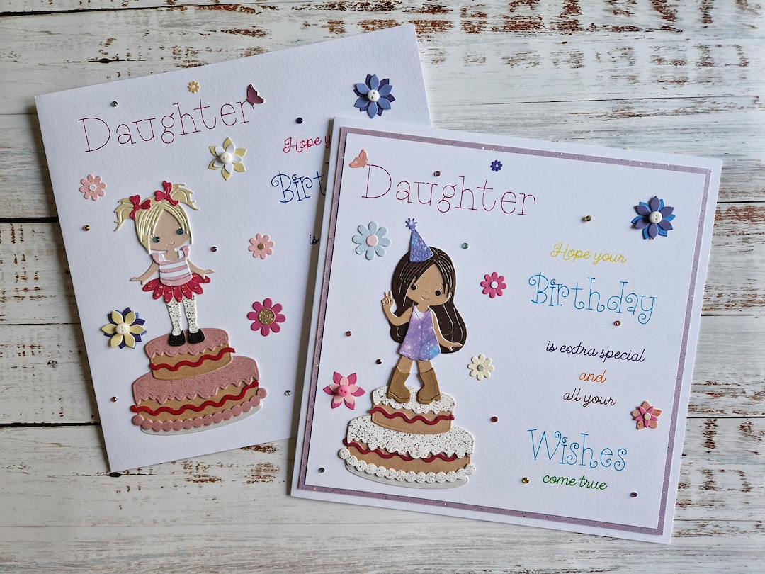 Birthday Card For Daughter Girl s Birthday Card Cards With Cake birthday-card-for-daughter-girl-s-birthday-card-cards-with-cake