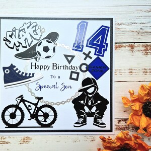 Tarjeta de cumpleaños de jugador, Tarjeta de cumpleaños para niño, Tarjeta para niño, Cumpleaños de hijo, Juegos, Tarjeta personalizada, Tarjeta de edad, Tarjeta para nieto, Jugador de videojuegos