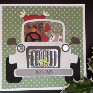 Tarjetas de Navidad de animales, Tarjeta de elefante, Tarjeta de búho, Tarjeta de amante de los animales, Tarjeta para mamá, tía, Nan, Tarjetas festivas, Regalos personalizados, Navidad