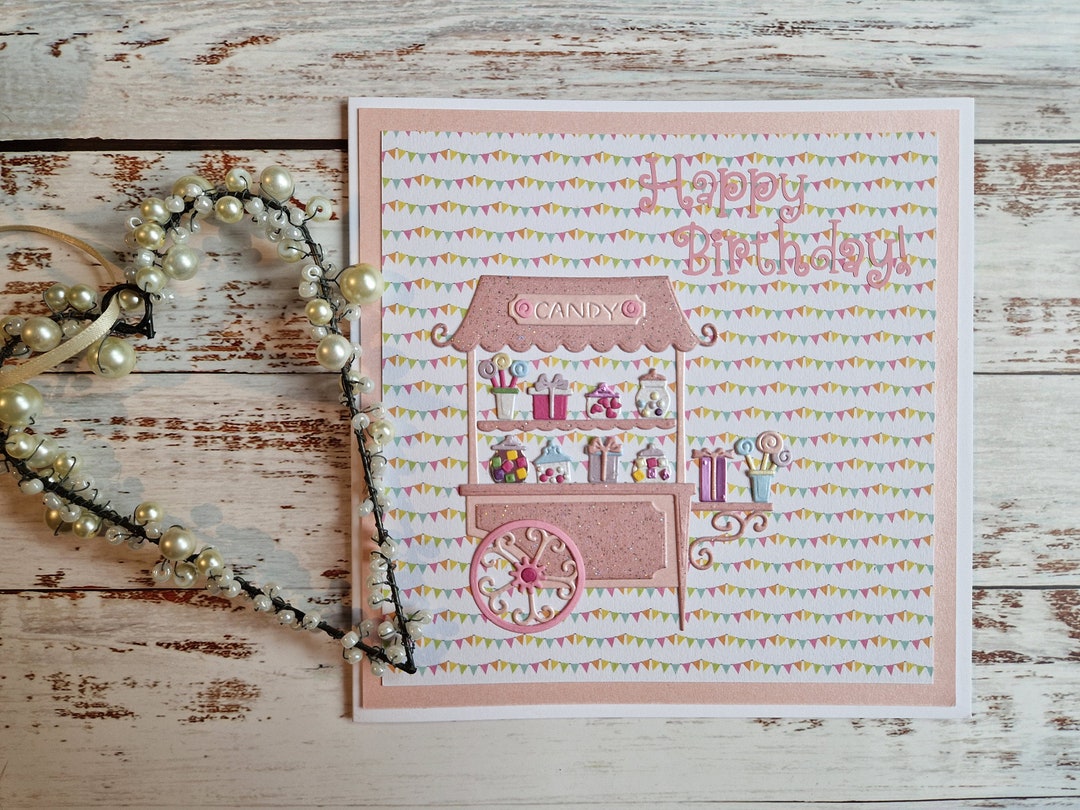 Personalised A5 Birthday Card For Mum, Daughter, Sister, Friend, Nan - Cake Design