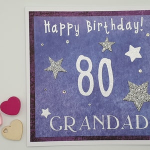 Opa Card, 80e verjaardagskaart voor opa, Happy Birthday opa, kaart voor hem, papa verjaardagskaart, opa Card, 90e, 100e verjaardag