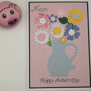 Mother's day Card, Mum's day, Card for Mum, Card for nan, Card with flowers, Floral Card, Happy Mum's day, Card for women, personalised card