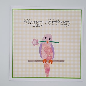 Happy Birthday Wellensittich Karte, Karten mit Vögeln, Karte für Mama, Karten für Vogelliebhaber, Nan Geburtstagskarte, Vogel Valentine, Geburtstagskarte für Frauen