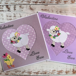 Carte di pecora, San Valentino di pecora, coltivatori di carte, pecora, amante delle pecore, carte personalizzate, carte personalizzabili, carta per coppie, moglie, amica, amante