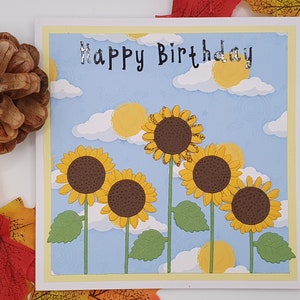 Sunflowers Birthday card, Card for sister, card for Mum, card for friend, card for Nan, card for flower lover, floral cards, bouquet card