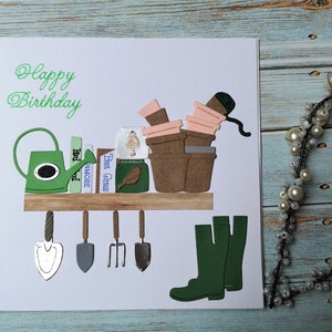 Carte pour jardiniers, carte pour maman, grand-mère, tante, amateur de jardin, anniversaire de maman, anniversaire de papa, carte avec souris, anniversaire de jardinier, cartes de famille