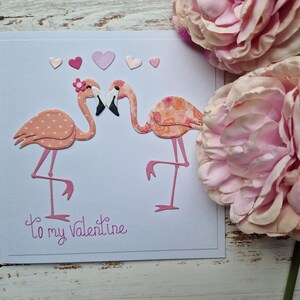 Biglietti Flamingo, biglietto di San Valentino, San Valentino Flamingo, San Valentino, biglietti personalizzati, biglietto per fidanzata, moglie, migliore amica, biglietto uccello