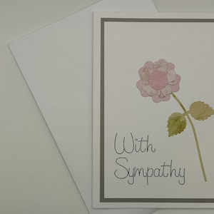 Avec une carte de sympathie, Une pensée pour vous, Avec chagrin, Carte de deuil, Carte pour la famille, Perte d'un être cher, Décès dans la famille, Carte de regret