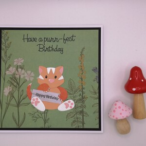 Carte d'anniversaire chat, Ginger Tom, anniversaire parfait, amoureux des chats, carte d'anniversaire pour ami, carte pour ami, carte personnalisée, anniversaire fille