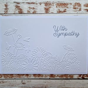 Avec une carte de sympathie, Une pensée pour vous, Avec chagrin, Carte de deuil, Carte pour la famille, Perte d'un être cher, Décès dans la famille, Carte de regret