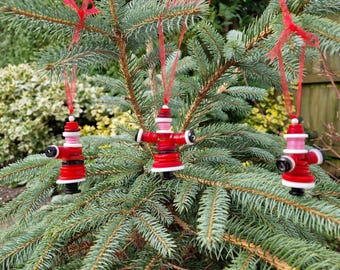 Button Father Christmas x 2, Mr & Mrs Claus, Santa Decoration, Button Decoration, Christmas Tree Decoration, Button Santa, Button art,