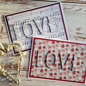 Biglietto di San Valentino, Biglietto d'amore, San Valentino, Biglietto per fidanzata, moglie, amica, figlia, fiori di San Valentino, Cartoline personalizzate, Carte a cuore