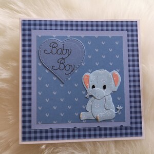 Nieuwe babykaart, olifantenbaby, babymeisjeskaart, babyjongenskaart, kaart voor nieuwe ouders, kaart voor olifantenliefhebbers, babyolifant, nieuwe ouderskaart